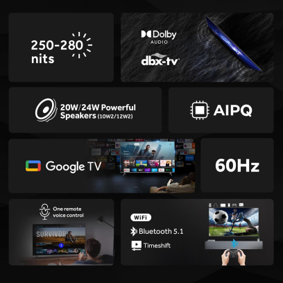 Haier TV 43 inch in Black - H43K75FFX | تلفزيون (شاشة) هاير 43 بوصة باللون أسود - H43K75FFX