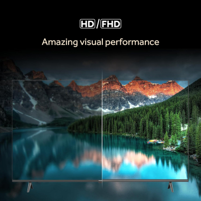 Haier TV 43 inch in Black - H43K75FFX | تلفزيون (شاشة) هاير 43 بوصة باللون أسود - H43K75FFX