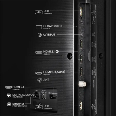 Hisense TV 55 inch in Black - 55Q6N | تلفزيون (شاشة) هايسنس 55 بوصة باللون أسود - 55Q6N