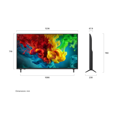 LG TV 55 inch in Black - 55QNED84B6T | تلفزيون (شاشة) إل جي 55 بوصة باللون أسود - 55QNED84B6T