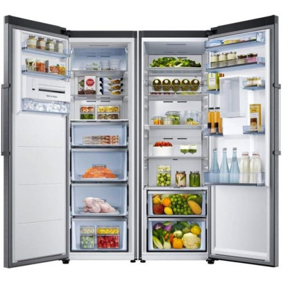 Samsung Refrigerator 385 Liter in Silver - RR39M-RZ32M | ثلاجة سامسونج 385 لتر باللون فضي - RR39M-RZ32M