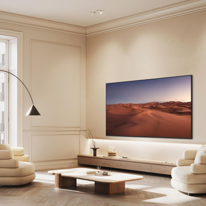 Samsung TV 55 inch in Black - QA55Q6FAAUXEG | تلفزيون (شاشة) سامسونج 55 بوصة باللون أسود - QA55Q6FAAUXEG