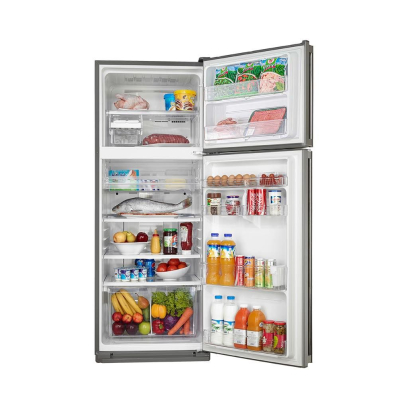 Sharp Refrigerator 396 Liter in Stainless Steel - SJ-PC48A(ST | ثلاجة شارب 396 لتر باللون استانلس ستيل - SJ-PC48A(ST