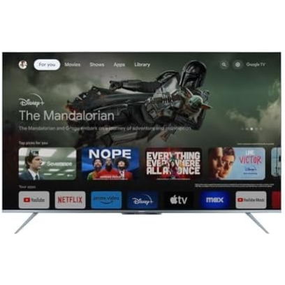 Sharp TV 75 inch in Silver - 4T-C75FN6EX | تلفزيون (شاشة) شارب 75 بوصة باللون فضي - 4T-C75FN6EX