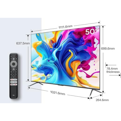 TCL TV 50 inch in Black - 50P7K | تلفزيون (شاشة) تي سي إل 50 بوصة باللون أسود - 50P7K