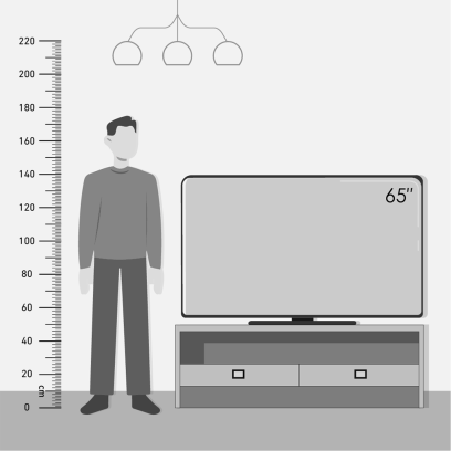 TCL TV 65 inch in Black - 65P7K | تلفزيون (شاشة) تي سي إل 65 بوصة باللون أسود - 65P7K