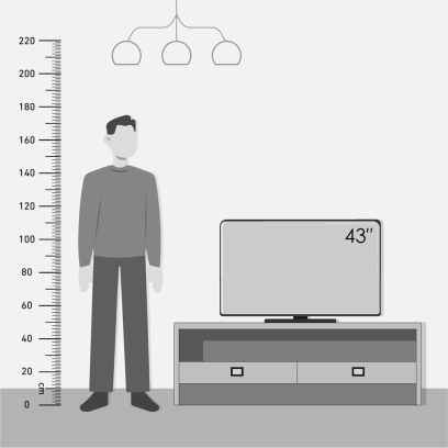 Tornado TV 43 inch in Black - 43UA5300E | تلفزيون (شاشة) تورنيدو 43 بوصة باللون أسود - 43UA5300E