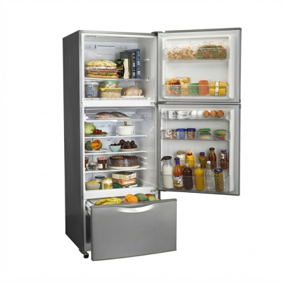 Toshiba Refrigerator 351 Liter in Silver - GR-EFV45-SL | ثلاجة توشيبا 351 لتر باللون فضي - GR-EFV45-SL