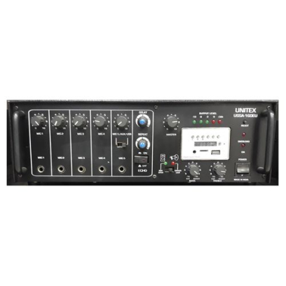 Unitex Mixer Amplifier 160 W in Black - USSA-160EU | امبليفاير ميكسر يونيتكس 160 وات باللون أسود - USSA-160EU