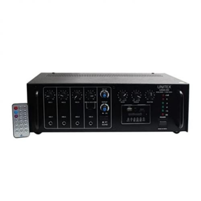 Unitex Mixer Amplifier 80 W in Black - USSA-80EU | امبليفاير ميكسر يونيتكس 80 وات باللون أسود - USSA-80EU