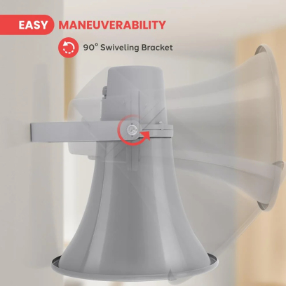 View Sound Horn Speaker 30 W in Grey - VK-960 | سماعة هورن فيو ساوند 30 وات باللون رمادي - VK-960