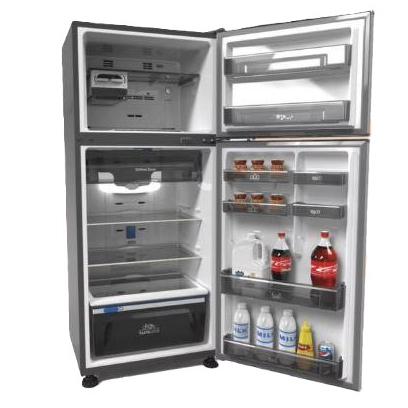Zanussi Refrigerator 406 Liter in Silver - ZRT41204SA | ثلاجة زانوسي 406 لتر باللون فضي - ZRT41204SA
