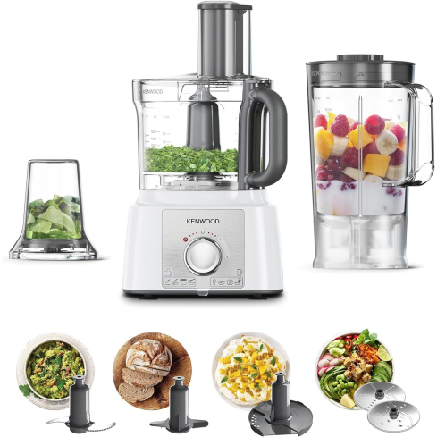 محضر طعام كينوود، 1000 وات، FDP65.400WH - أبيض 