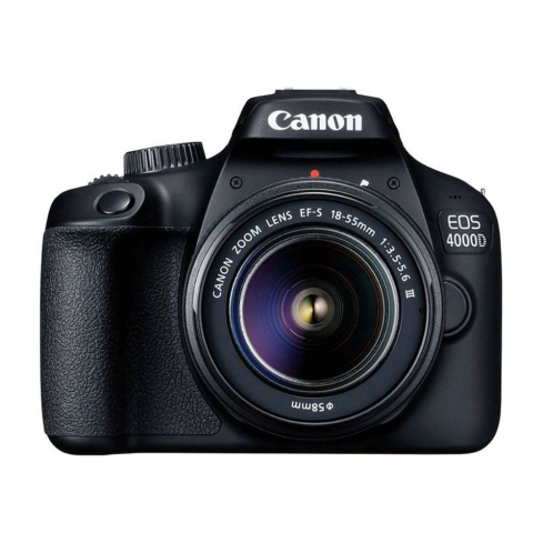 كاميرا DSLR كانون EOS 4000D EF-S 18-55III، 18 ميجابكسل ، اسود 