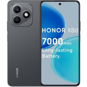 Honor X8d 256 GB 8GB RAM Velvet Black 4G LTE Smartphone | موبايل هونر X8d 256 جيجا رام 8 جيجا لون أسود شبكة 4G LTE