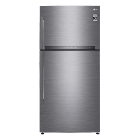 LG Refrigerator 415 Liter in Silver - GR-H802HMHL | ثلاجة إل جي 415 لتر باللون فضي - GR-H802HMHL
