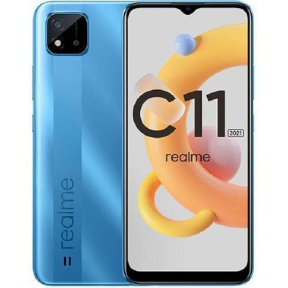 Realme C11 2021 32 GB 2GB RAM Blue 4G LTE Smartphone | موبايل ريلمي C11 2021 32 جيجا رام 2 جيجا لون أزرق شبكة 4G LTE