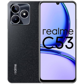 Realme C53 128 GB 6GB RAM Black 4G LTE Smartphone | موبايل ريلمي C53 128 جيجا رام 6 جيجا لون أسود شبكة 4G LTE