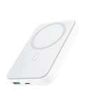 باور بانك جوى روم شحن سلكي منفذ USB-C بقوة 20 وات + منفذ USB-A بقوة 18 وات + شحن لاسلكى مغناطيسى بقوة 15 وات، 10000 مللي امبير، 2 منفذ، ابيض - JR-W020