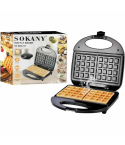 وافل ميكر سوكاني، 800 وات، SK-BBQ-137 - أسود