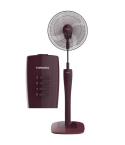 Tornado Stand Fan 16 inch in Red - TSF-74RED | مروحة ستاند تورنيدو 16 بوصة باللون أحمر - TSF-74RED