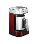 ماكينة قهوة تركي كاسيل ، سعة 250 مل عدد 5 كوب ، 700 وات ، احمر وفضي - TCM7020R