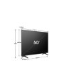 Hisense TV 50 inch in Black - 50A6N | تلفزيون (شاشة) هايسنس 50 بوصة باللون أسود - 50A6N