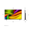 LG TV 55 inch in Black - 55NU850B6LA | تلفزيون (شاشة) إل جي 55 بوصة باللون أسود - 55NU850B6LA