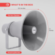 View Sound Horn Speaker 30 W in Grey - VK-960 | سماعة هورن فيو ساوند 30 وات باللون رمادي - VK-960